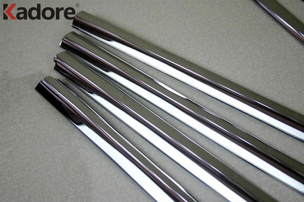 Window Decoration Frame Trim For Volkwagen VW TIGUAN 2009-2012 Stainless steel Full Set Car Window Sills 10PCS/SET