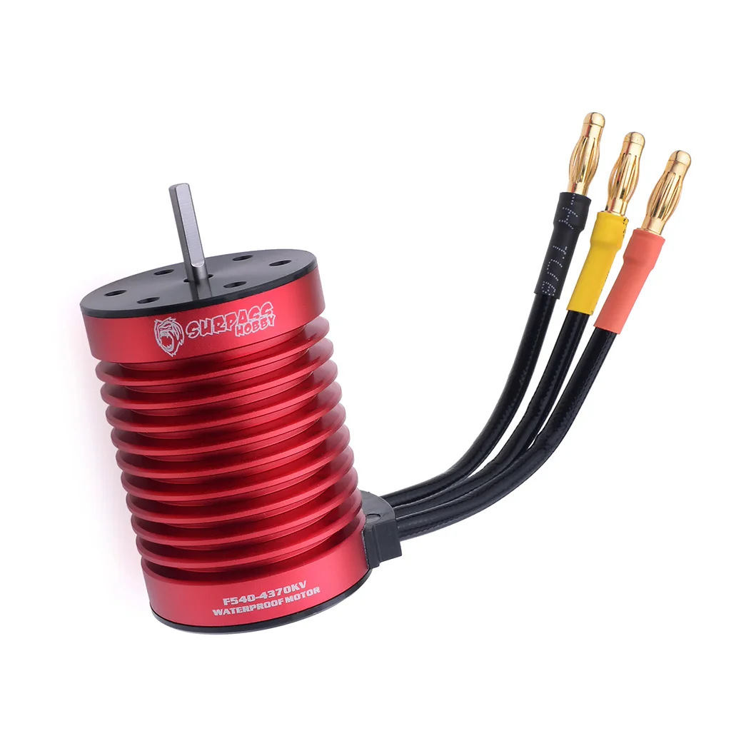 SURPASSHOBBY KK مقاوم للماء كومبو F540 3000KV 3300KV 3930KV 4370KV فرش السيارات 45/60A ESC ل 1/10 RC سيارة Tamiya محوري Redcat