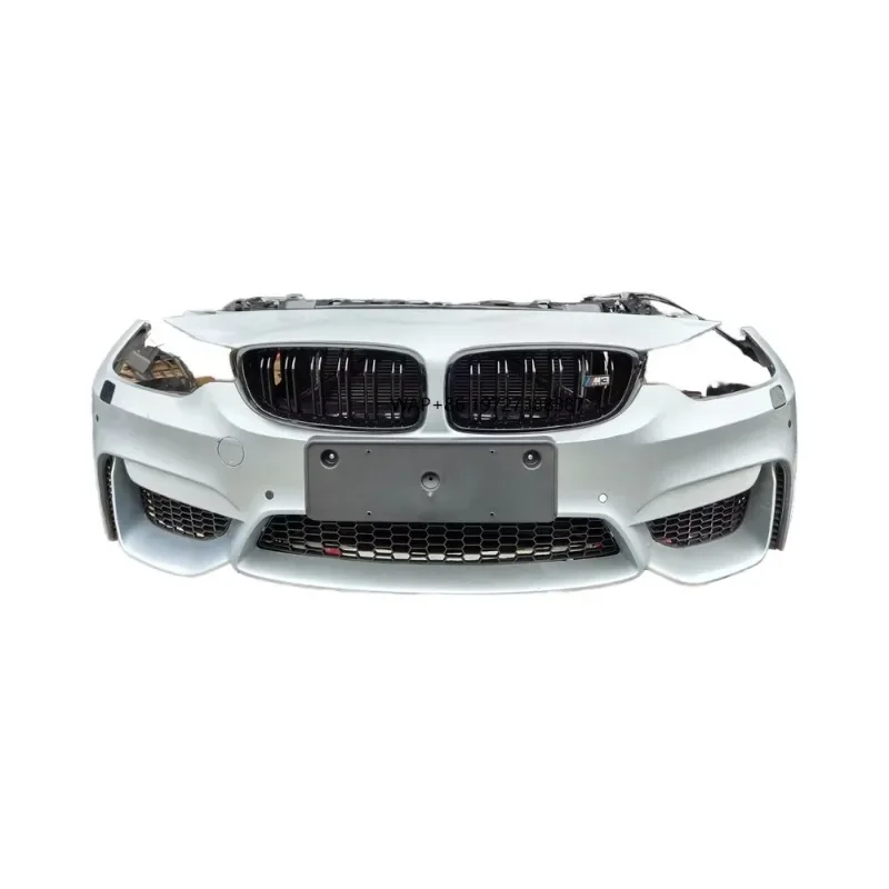 For M3M4F80F82 Original Front Nose Assembly Bumper Grille Headlight Fog Lamp Water tank Frame Condenser Anti-collision Beam
