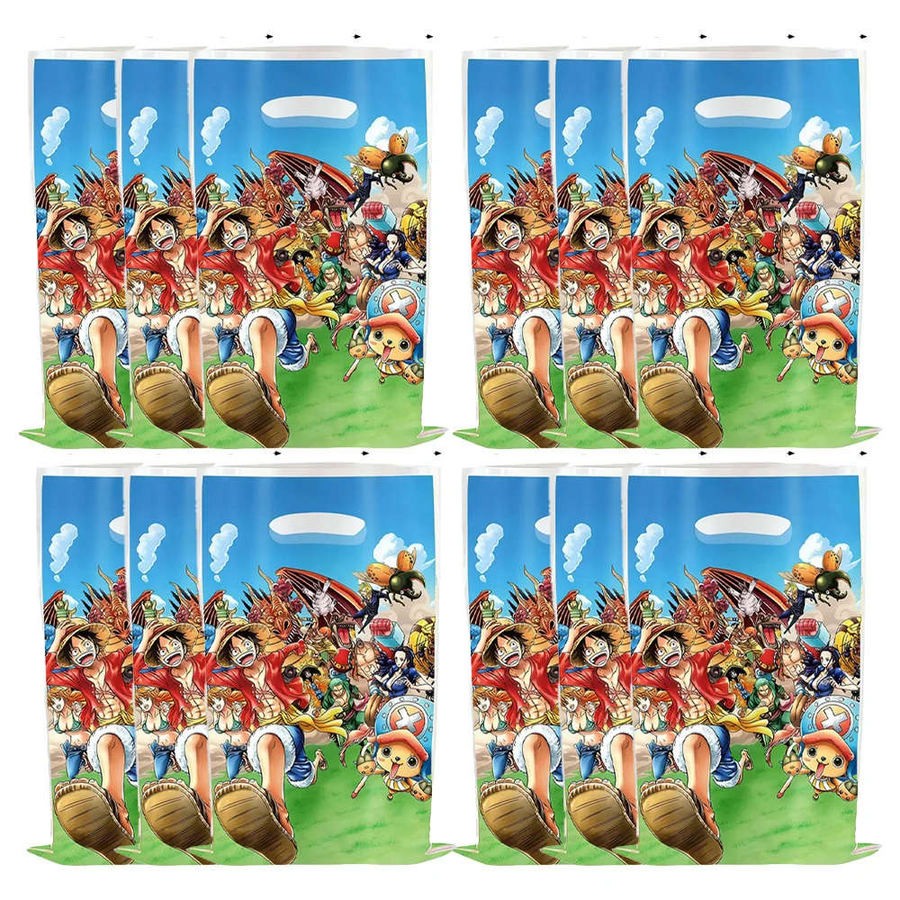 One Piece Themen-Party Geschenktüte Geburtstagsdekoration Giveaway-Tasche Cartoon Luffy Geeignet für Geburtstagsfeier Süßigkeiten-Verpackungstasche – Detail 4