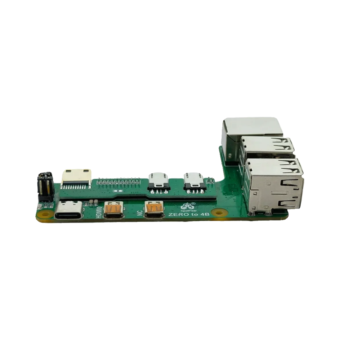 raspberry-pi-zeroから4bへのアダプターボード、4bインターフェース変換用、ネットワークポート、usb-pi0付き