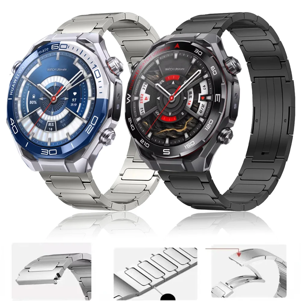 

22mm Titanium Alloy Strap For Huawei Watch GT Runner 2 Ultimate 2 5 GT6 Pro GT6-5-4 46mm High-end Band Amazfit Active Max Helio