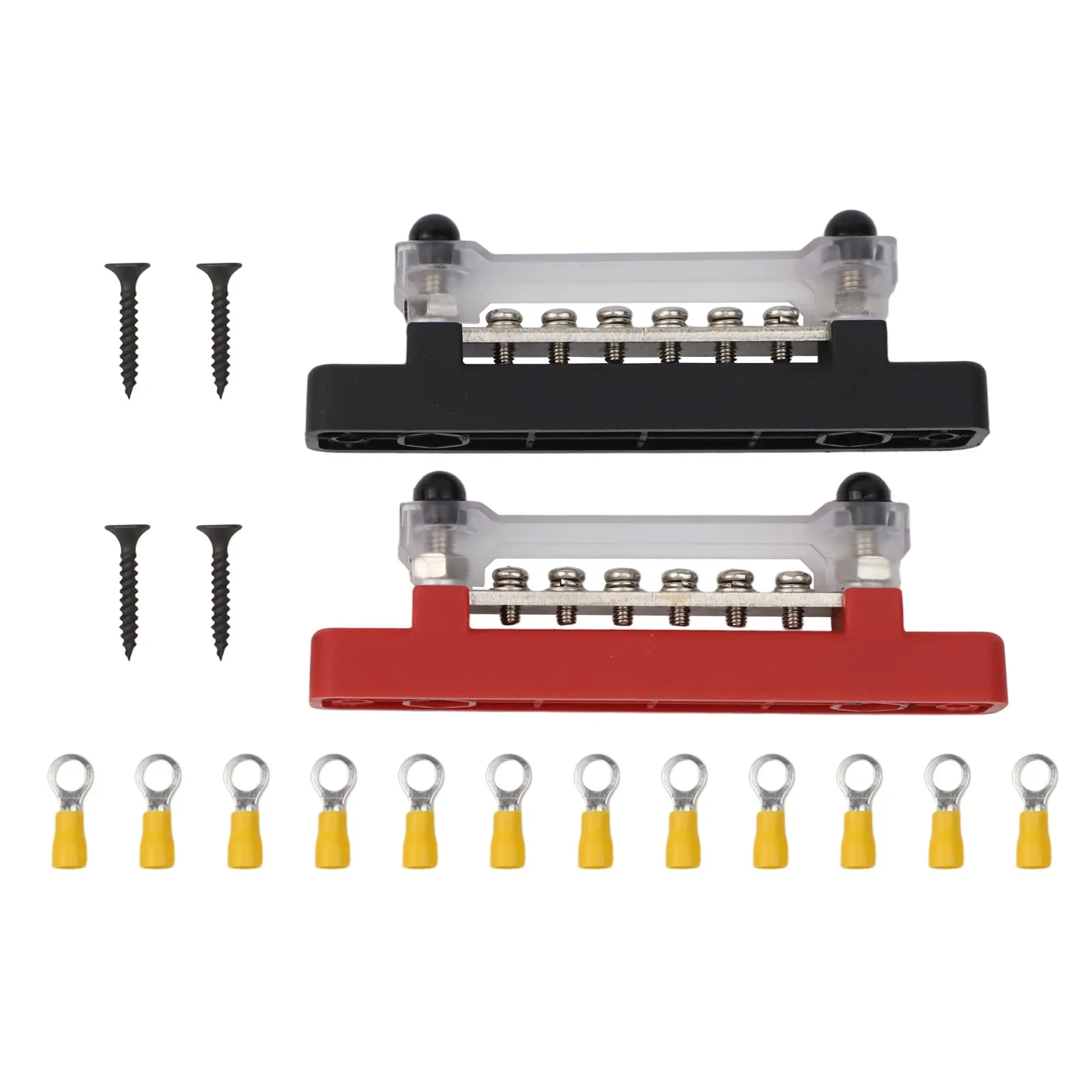 M6 12V Bus Bar 150A 14 Inch Power Distribution Block Electrical Terminal Block for Reliable Power Distribution in Trucks