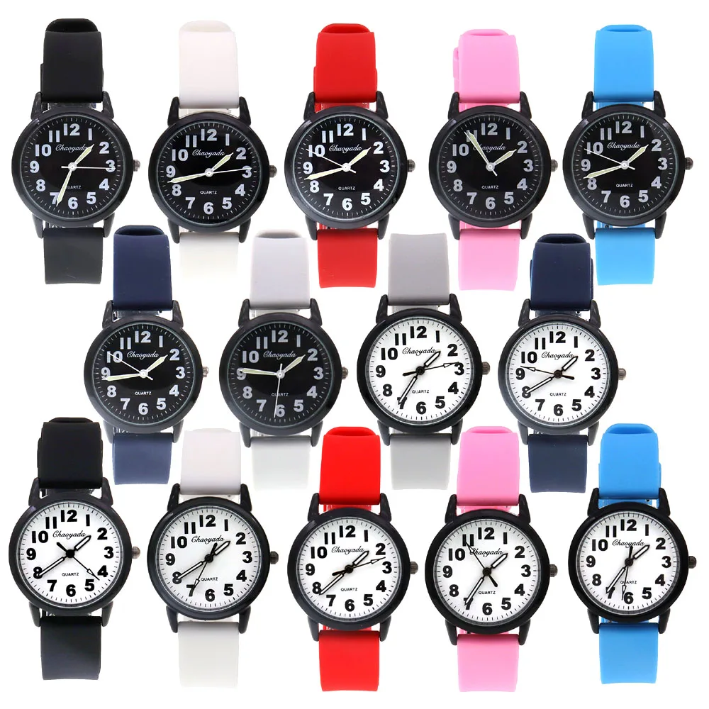 chaoyada Top Brand Quartz Simple Watch Men Women Silicone Strap Watches Wristwatch Digital watches Clock Hodinky Reloj Hombre