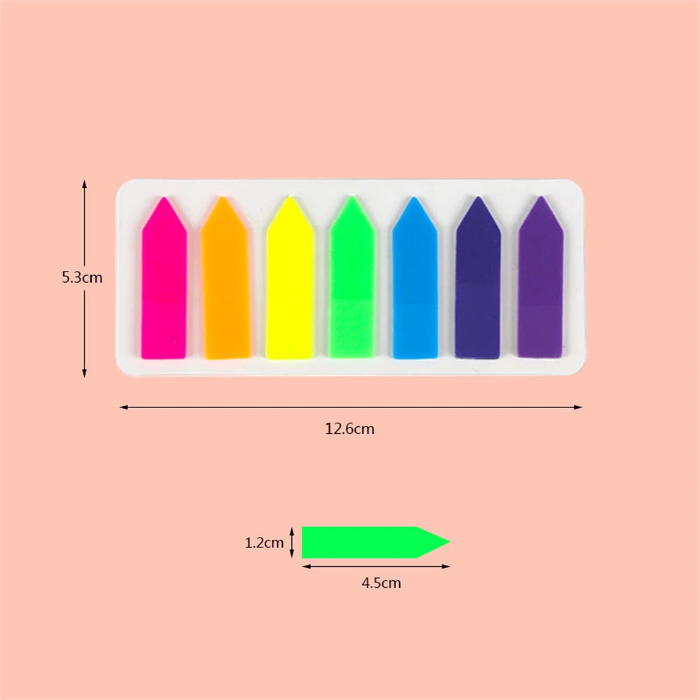 1~5PCS Notes Versatile And Versatile Stick Firmly Fluorescent Marker 18 Options Stickable Arrow Marker