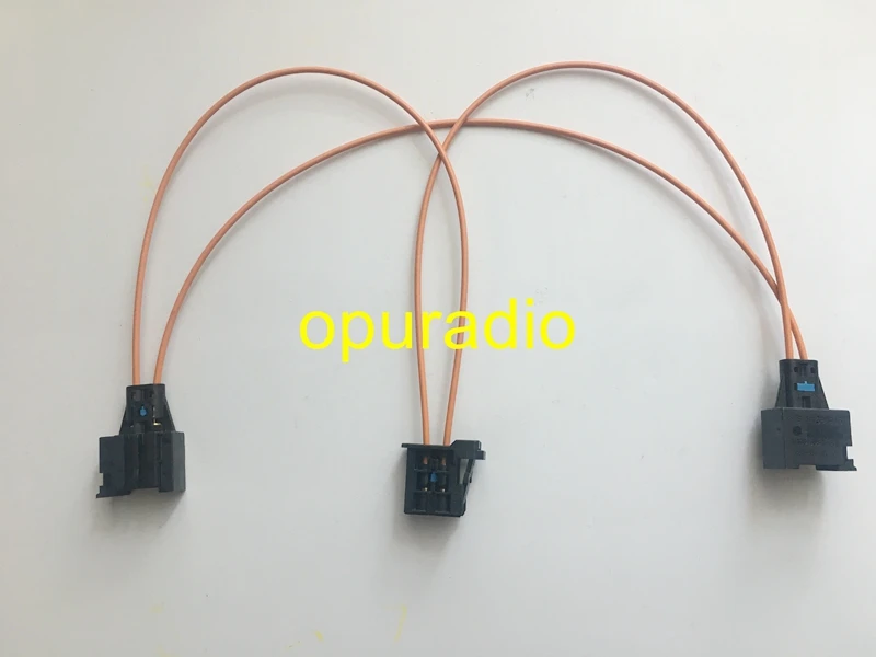 MOST Optic Fiber Jumper Cable Multimedia Connectors 2 Female to 1 male For Audi BMW Benz Porsche Amplifier unit