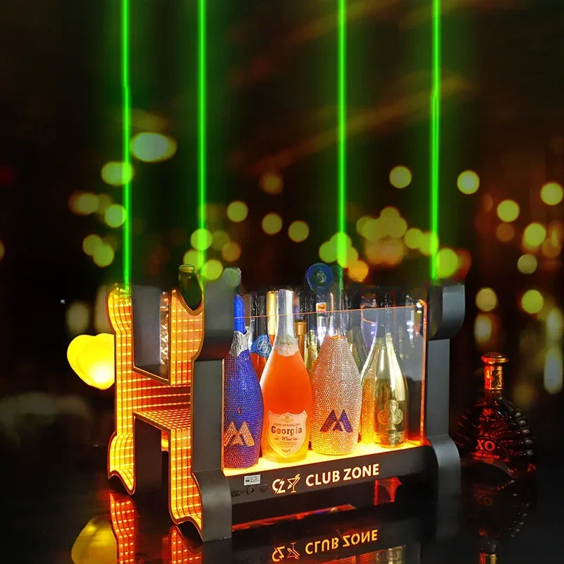 Bar LED Glowing Champagne Display Stand Creative Abyss Laser A of Spades Wine Display Stand Cross Border Atmosphere Barware