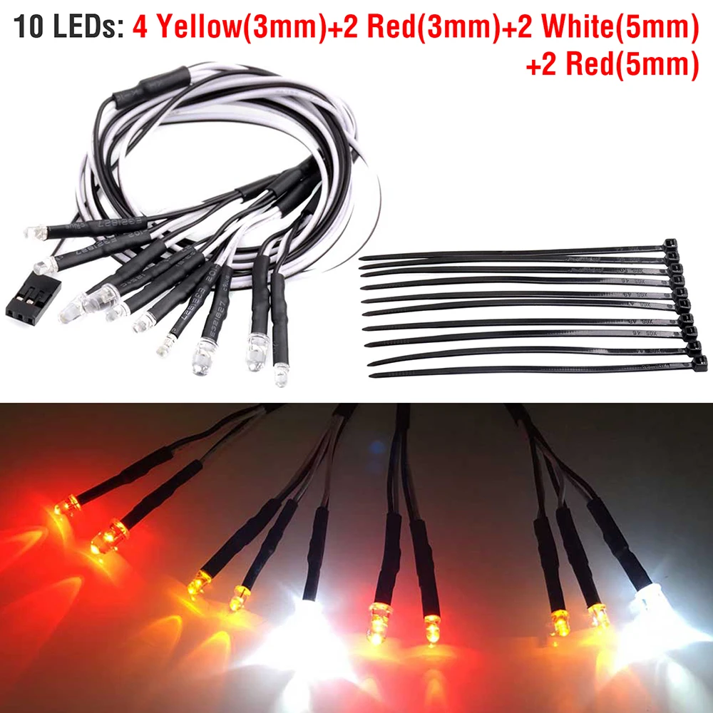 9IMOD RC LED Light Kits for 1/18 1/12 1/10 1/8 1/5 Traxxas HSP SCX10 D90 HPI Redcat