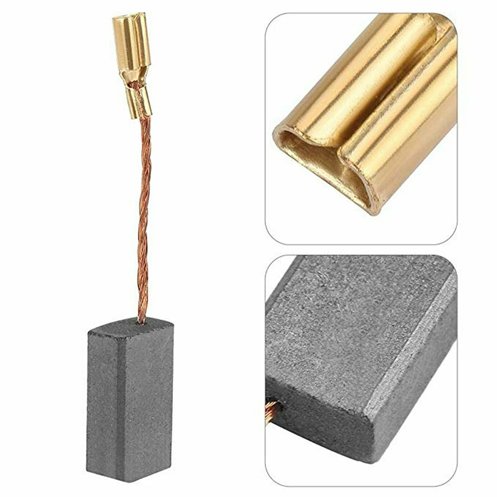 10pcs Carbon Brushes For Motor Angle Grinder Power Tool Accessories 5x8x15mm Carbon Brushes For GWS6-100 Hardware