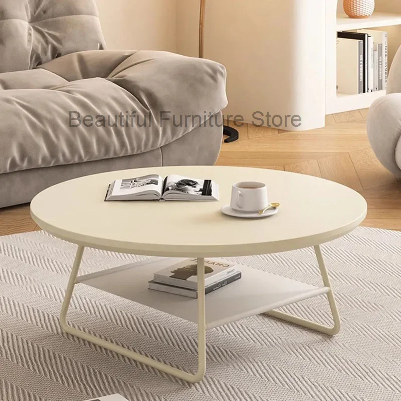 

Cheap Unique Coffee Table Living Room Garden Hallway Round White Center Dining Table Apartamento Muebles Entrance Hall Furniture