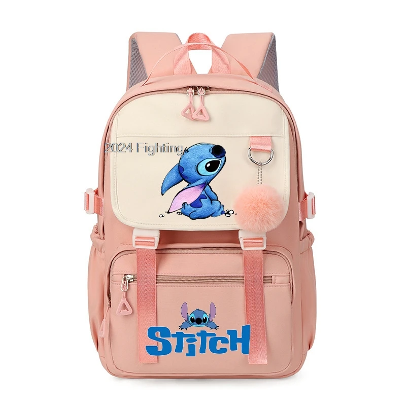 Lilo & Stitch Laptop Backpacks Capacity Travel Backpack Mochila High School Bookbag for Boys Girls Lightweight Travel Mochilas