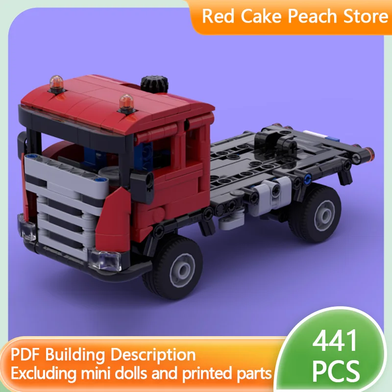 

Модель городской автомобиль MOC, строительные кирпичи, серия G, тяжелый тягач, модульная технология, детские праздничные подарки, сборные игрушки, костюм