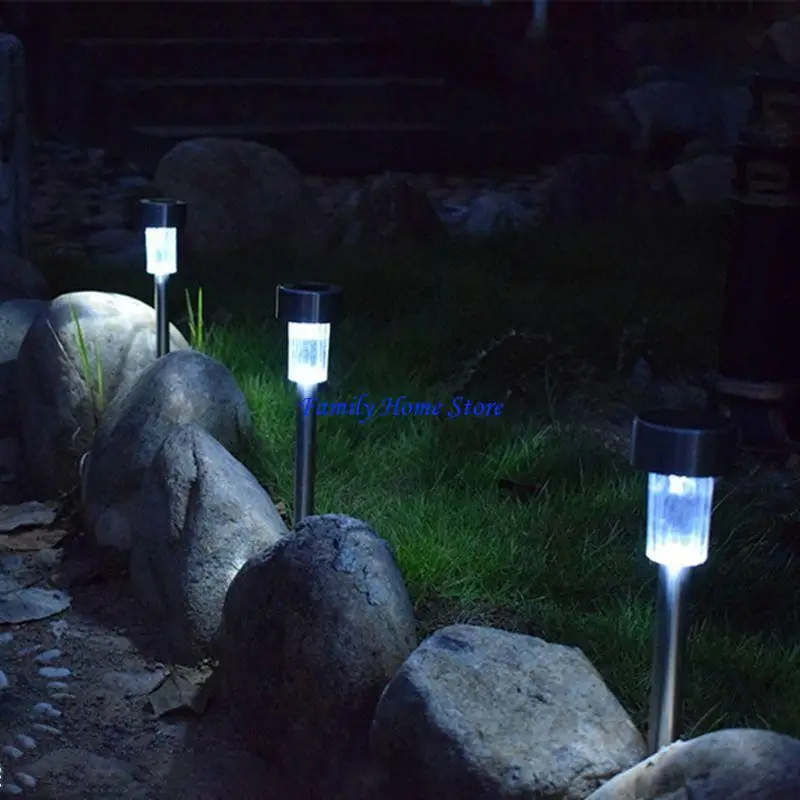 

P0UF Solar Pathway Garden Lights Outdoor Waterproof Landscape Lights for Patio Garden