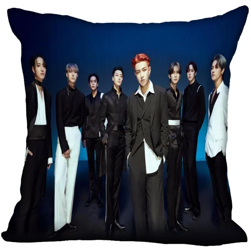 Custom Ateez Yunho fodera per cuscino camera da letto federa decorativa per la casa federe per cuscini con cerniera quadrata tessuto ecologico 0918