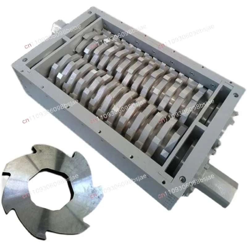High capacity twin shaft shredder for post-industrial plastic waste