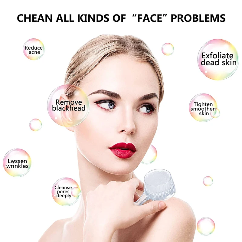 1 PC Soft Handmade Cleansing Brush Face Brush To Clean Pores And Remove Blackheads