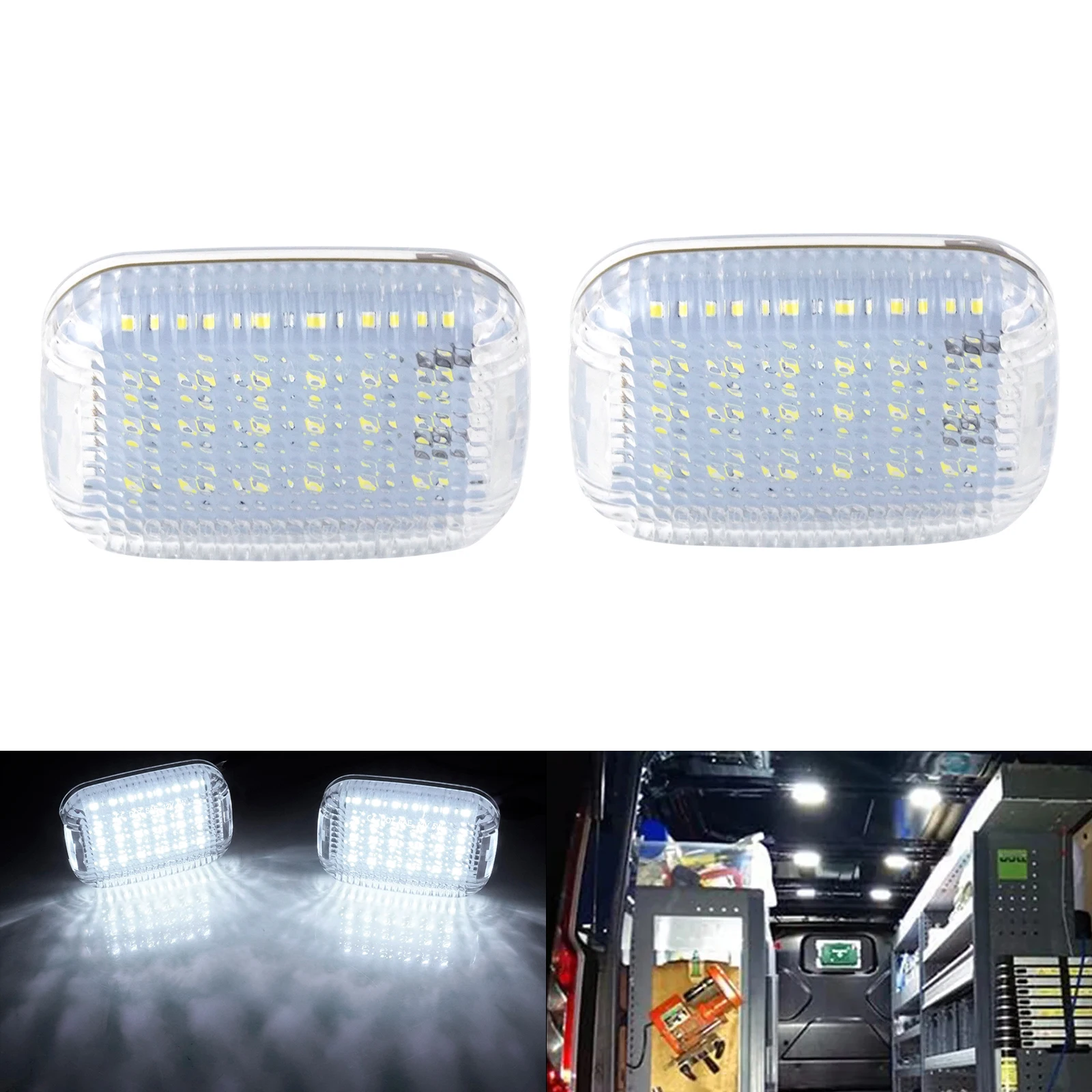 

For Ford Transit MK8 Custom Connect 13+ White LED Load Space Area Interior Light