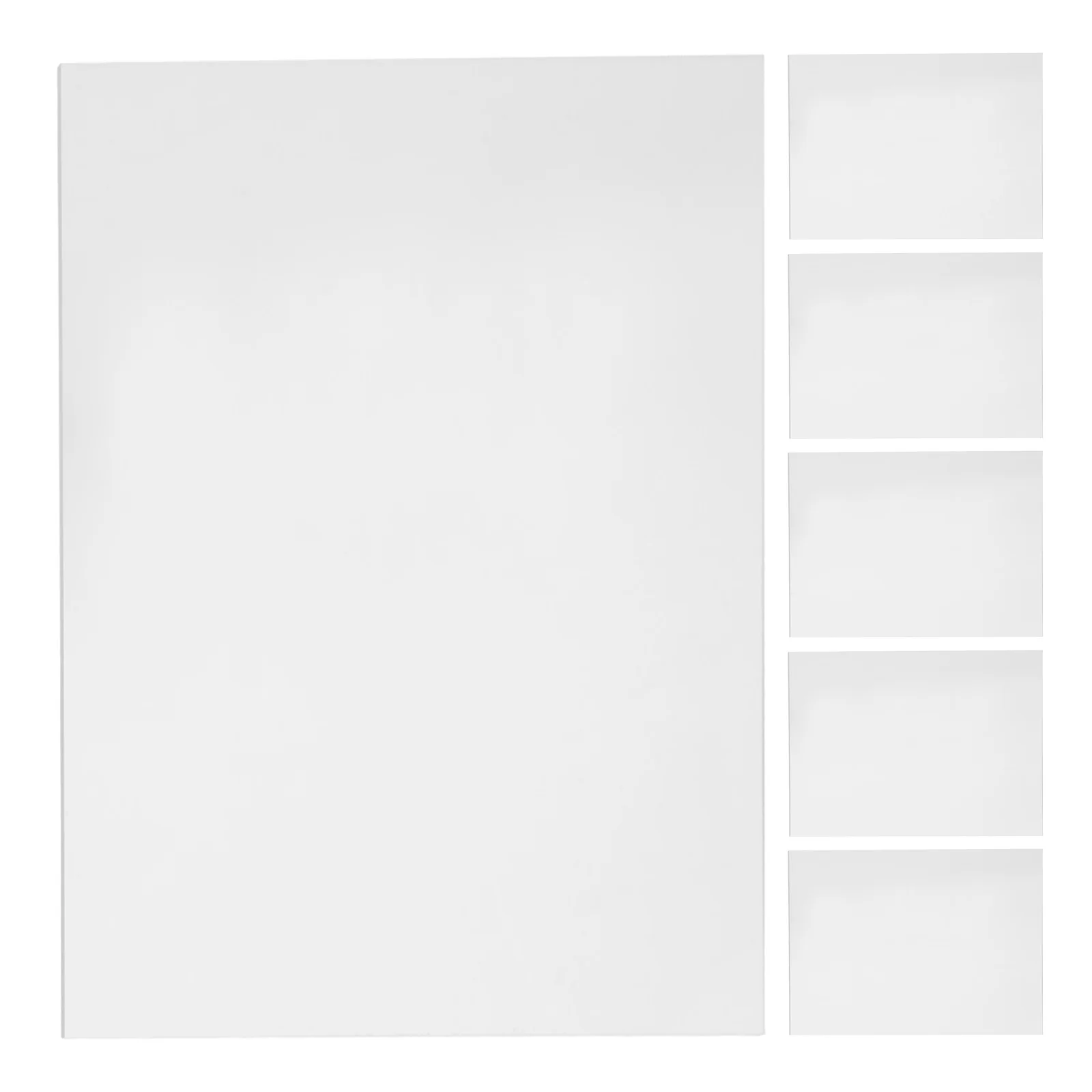 

6pcs Acrylic Signage Blank Boards 15x20CM DIY H writing Drawing Signs Home Office School Supplies Transparent Memo Boards