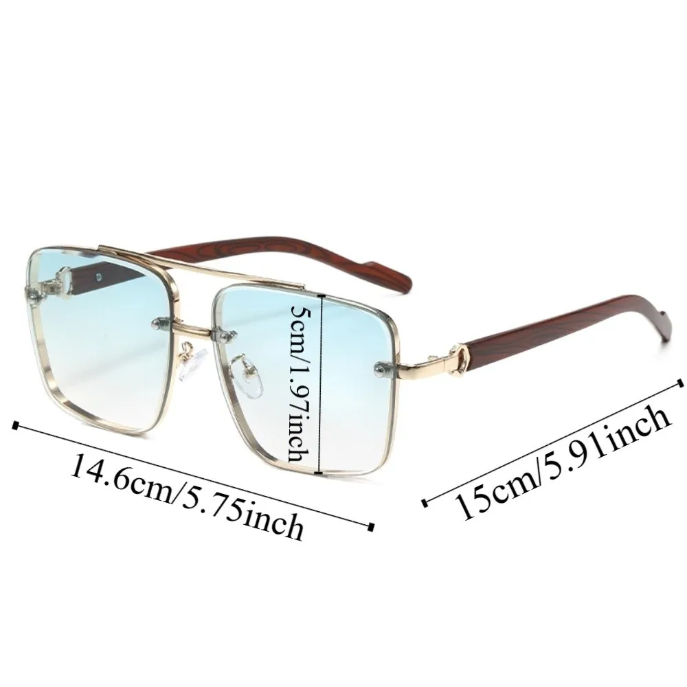 نظارات شمسية عصرية خفيفة الوزن بشريط مزدوج من سبيكة Sunnies للجنسين نظارات شمسية مستقطبة PC مقاومة للماء ومضادة للأشعة فوق البنفسجية للحفلات