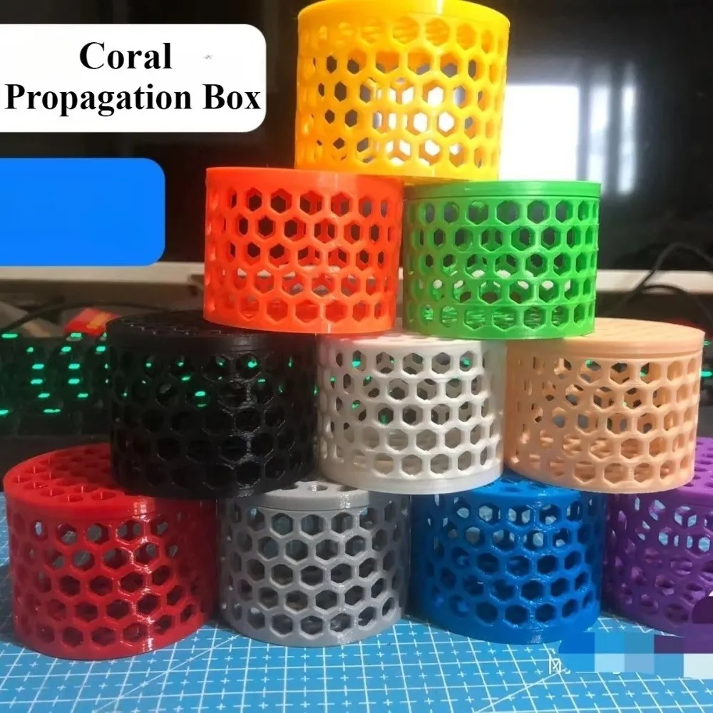 3D Printing Coral Reproduction Box Ornamental Small Coral Transplanting Box Aquarium Coral Mounting Tools Fish Tank Decoration