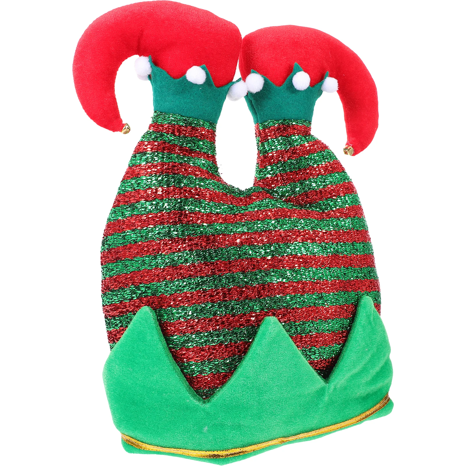 

Santa Hat Christmas Pants Shape Warm Cozy Fabric Adult Party Hat Xmas Costume Photography Prop Decoration Christmas Decorations