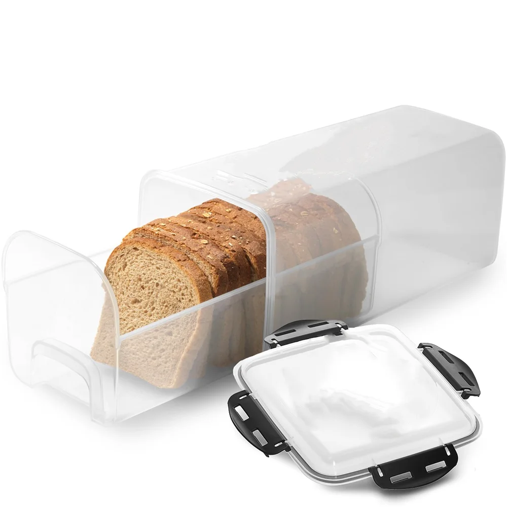 

Контейнер для хранения хлеба с лотком, пластиковая коробка для хлеба, контейнер для хлеба с герметичной крышкой, хранитель для хлеба, держатель для хлеба