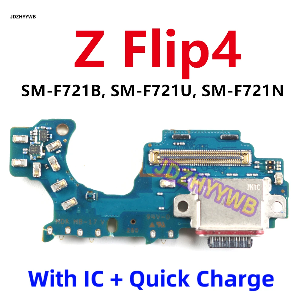 

For Samsung Galaxy Z Flip4 F721 F721B F721U F721N ZFilp4 USB Charging Port Board Flex Cable Port Board Connector 25W Microphone