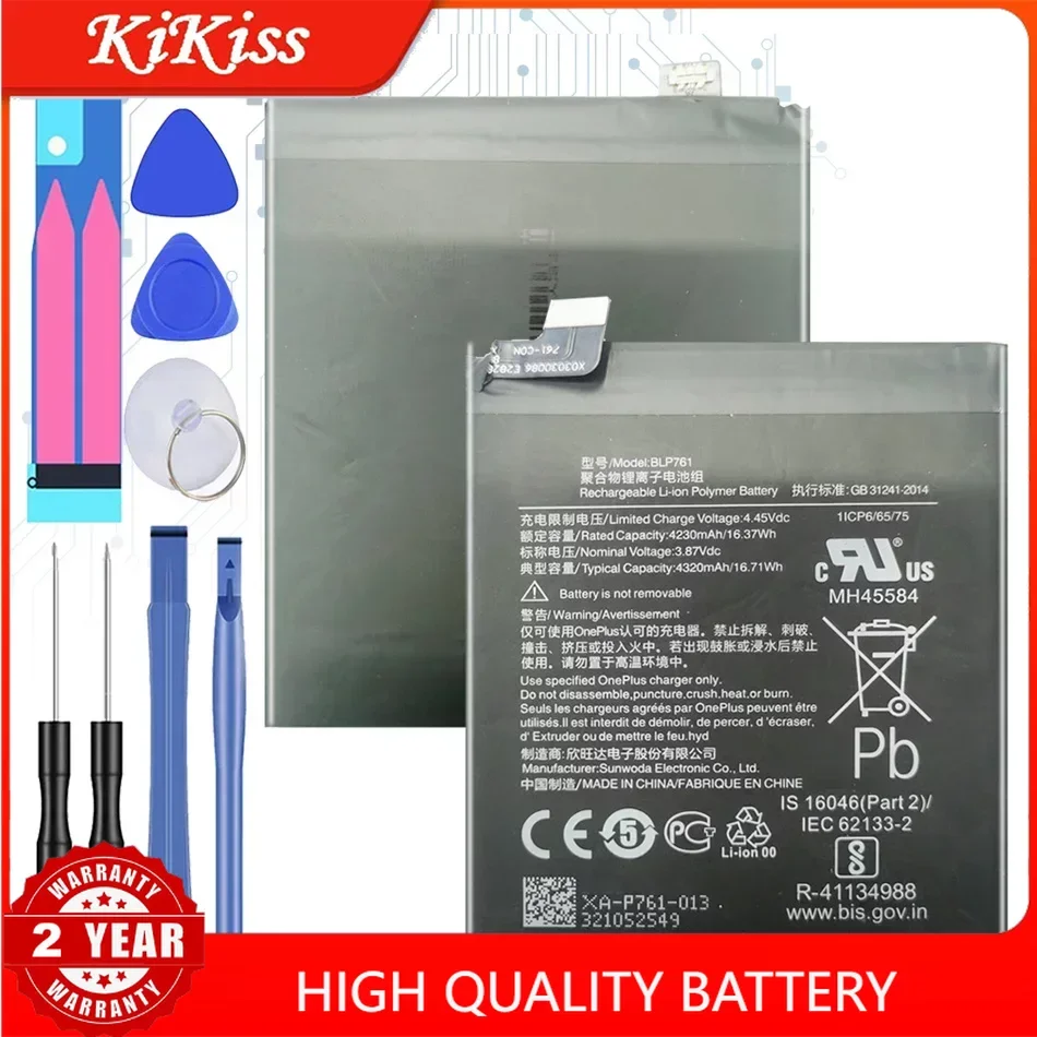 BLP761 Battery For Oneplus One Plus Oneplus8 8 1 Plus 8 Mobile Phone Batteries BLP 761 Lithium Rechargeable Cellphone Bateria