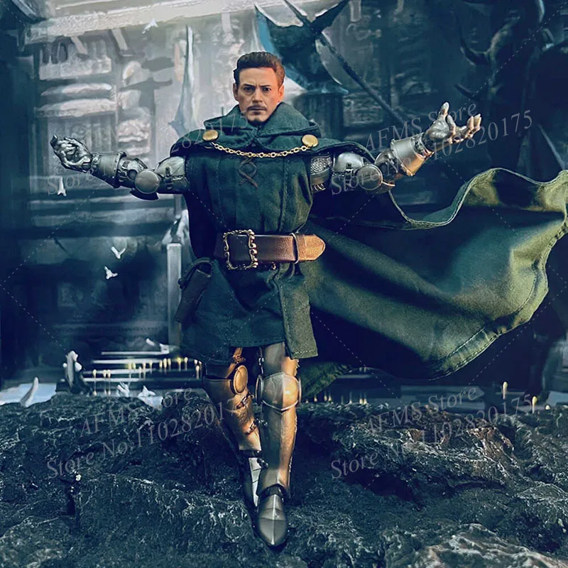 1/12 männer Soldat Doktor Doom Umhang Cosplay Comics Puppen Victor Von Doom Cape Kleidung Für 6 Zoll ML Action Figur modell – Detail 7