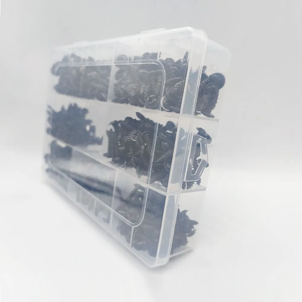 

700 шт./компл. самосверлящий винт из углеродистой стали с полностью резьбой, высокая твердость, крестообразный винт, устойчивый к ржавчине винт для печатной платы