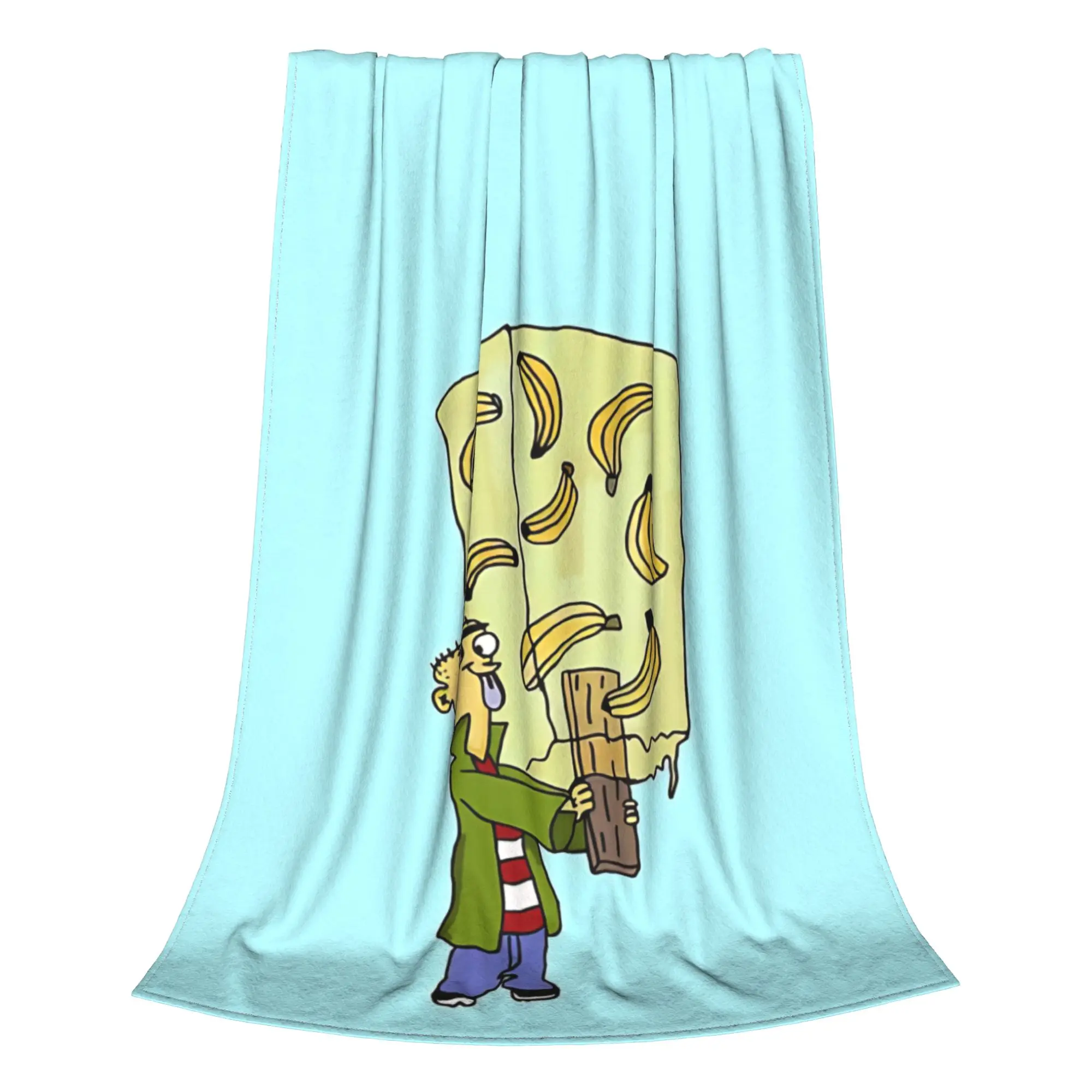 1PC Home Cutecore quirky group cartoon  Ed  Edd  Eddy Blanket Super Cosy Plush Home Living Room Sofa Halloween