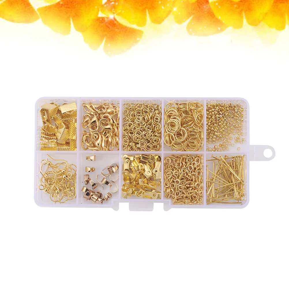 

DIY Jewelry Making Kit Golden Earring Accessories Durable and Lasting for Creative Projects Single Box DIY Earrings Accessories