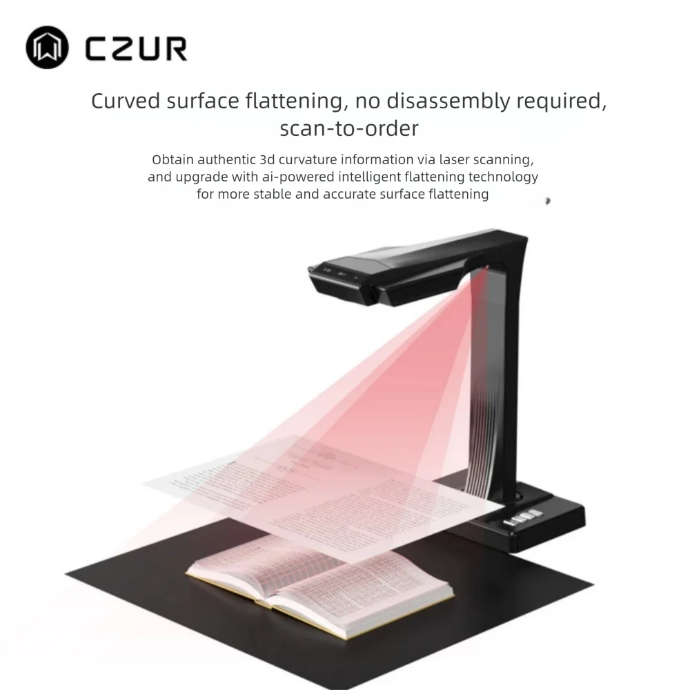 

CZUR Tech ET16 Book Scanner High-Speed Document Scanner Intelligent Office Equipment for Business ET16 Aura