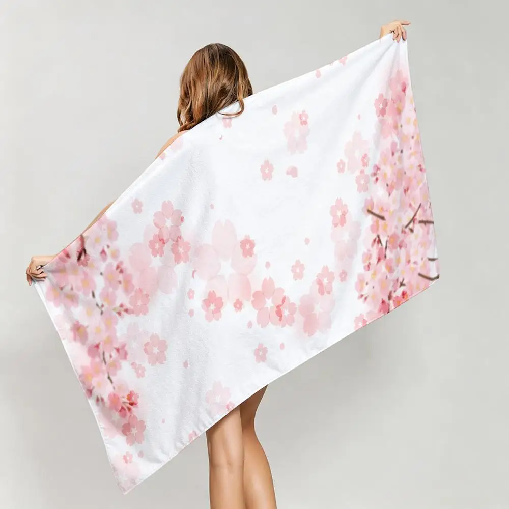 Cherry Blossom Towel Five-Star Hotel Quality Eco-Friendly Ultra Soft Thick Towels & Beach Towels