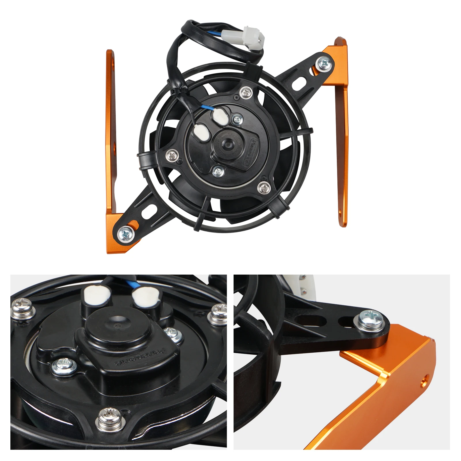 (EU-Lager) Für KTM EXC 300 2017-2023 Elektrischer Kühlerlüfter-Set für KTM EXCF 350 XCF XCW TPi Husqvarna TE300 GasGas EC300 – Detail 5