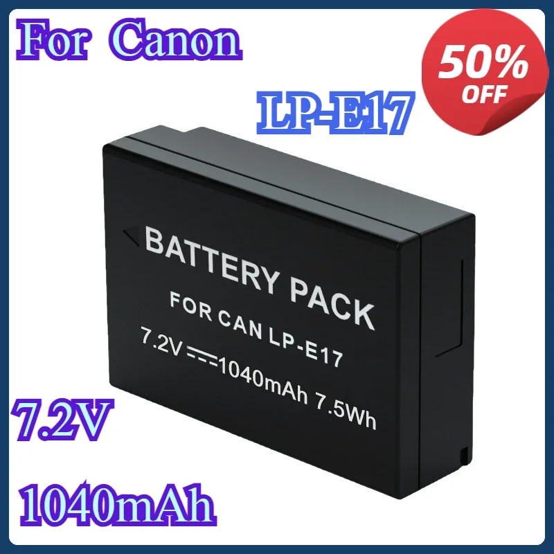 

1040mAh LP-E17 LPE17 E17 Battery for Canon EOS RP M3 M6 200D 77D 750D 800D, Rebel T6i T8i T6s SL2, KISS X8i Camera