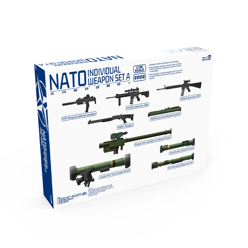 Magic Factory 1/35 Plastic Assembly Model Kit 2002/2003 NATO Individual Weapon Group Series A&B