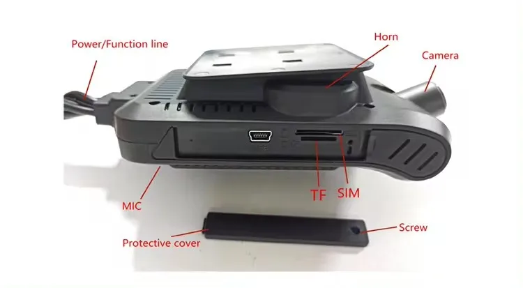 Firecore HX-816 ADAS รถกล่องดํา 3 กล้องระยะไกล Crystal-Clear Views คู่สําหรับปลอดภัยทุกวันขับรถวิดีโอระยะไกล