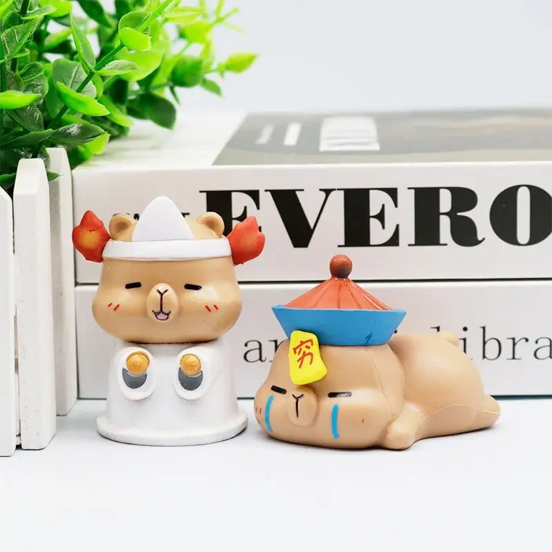 Cute Capybara Cos Mummy Blind Box Figurine, Trendy Toy, Car Dashboard & Desktop Ornament, Collectible Model Gift for Men Women view 6