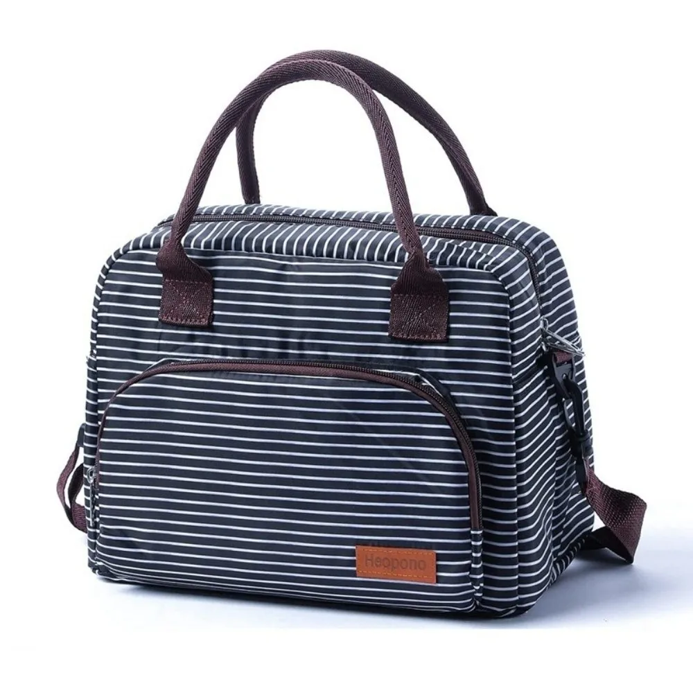 

Large Capacity Lunch Bags Leopard Print Leakproof Insulated Thermal Bag Storage Bag Oxford Cloth Crossbody Tote Bag Office Gifts