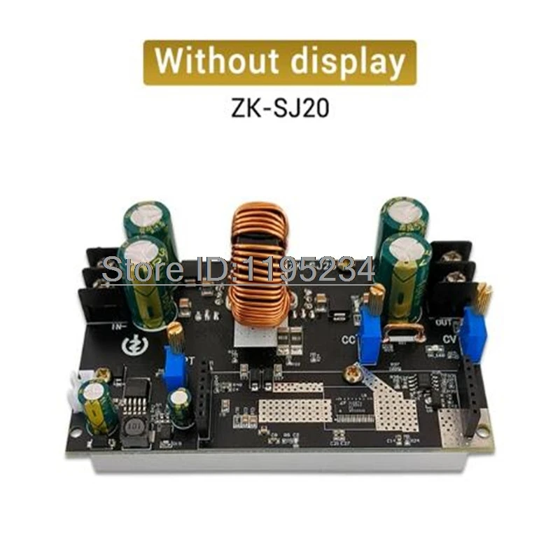 ZK-SJ20 300W High Power Lift-off Power Module Solar MPPT Input 7-80V Output 1.4-79V 20A Adjustable Voltage Regulator Module