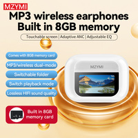 MZYMI A9 Pro Earbuds Wireless Headest Bluetooth 5.4 Noise Cancelling Headphones TWS Sports Touch Screen Control Gaming Earphones