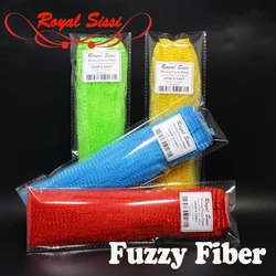 15optional colors fly tying fuzzy fiber kinky clouser minnow fibers long corrugated synthetic hair streamers fly tying materials