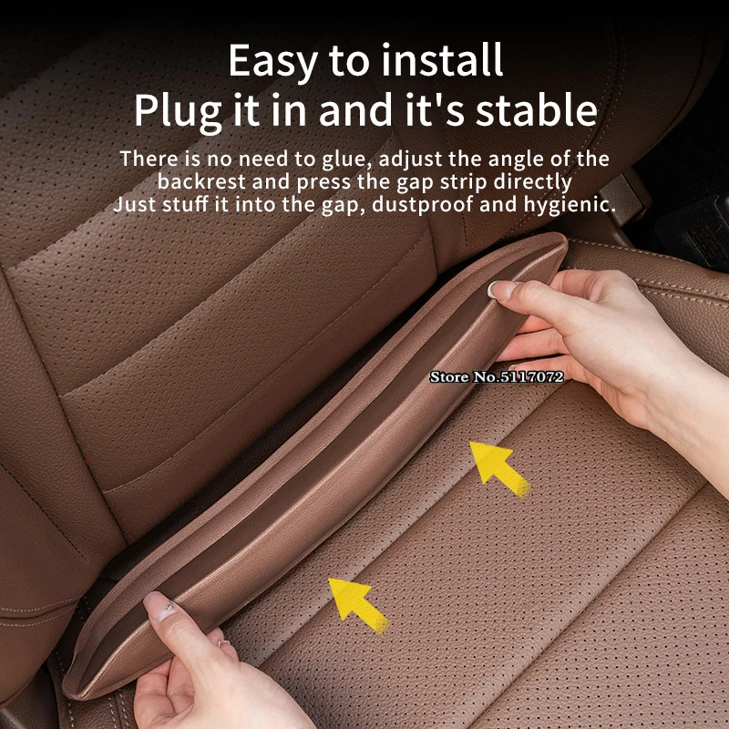 Plug-In Car Seat Gap Filler Elastic EVA Car Seat Crevice Filling Strip Blocker Prevent Dropping For Renault Kadjar Scenic Megane