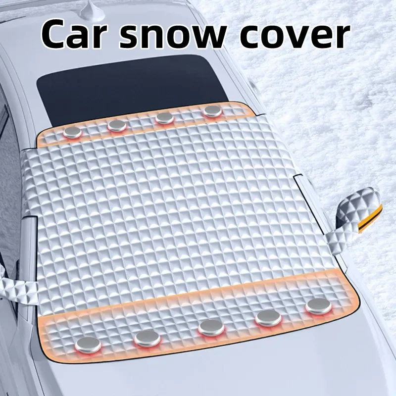 Car snow shield, front windshield cover, antifreeze cover, windshield frost and snow cover snow cloth