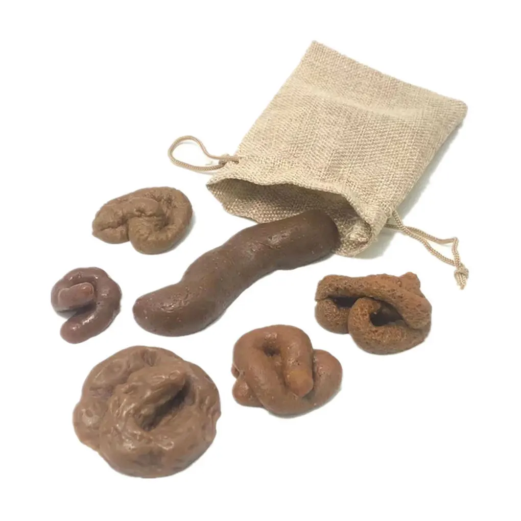 1PC Funny Prank Toys For Halloween Stretch And Knead Fake Poop Pranks Not Easily Damaged Fake Slimy Poop