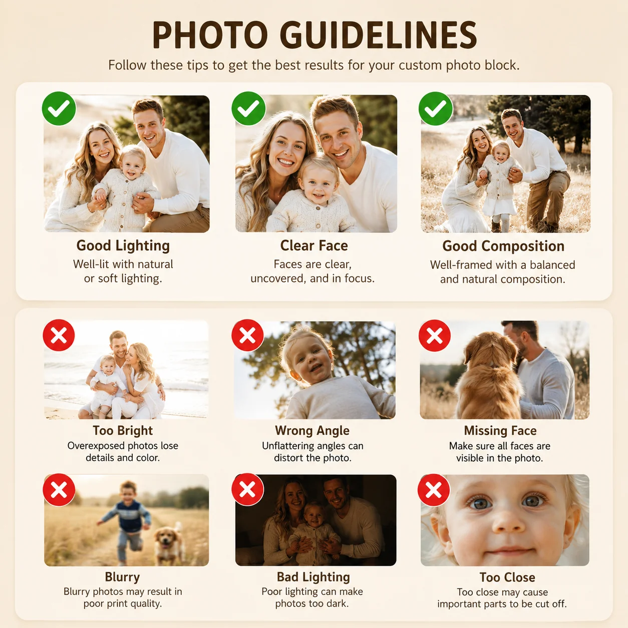 1PC Personalized Acrylic Photo - Photo Acrylic Block 评论和价格