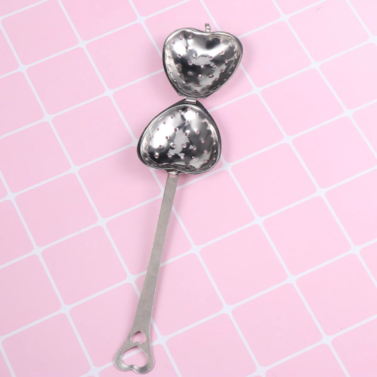 

2Pcs Unique Heart Shaped Tea Infuser Stainless Steel Strainer Long Handle for Easy Brewing and Straining Tea Infuser