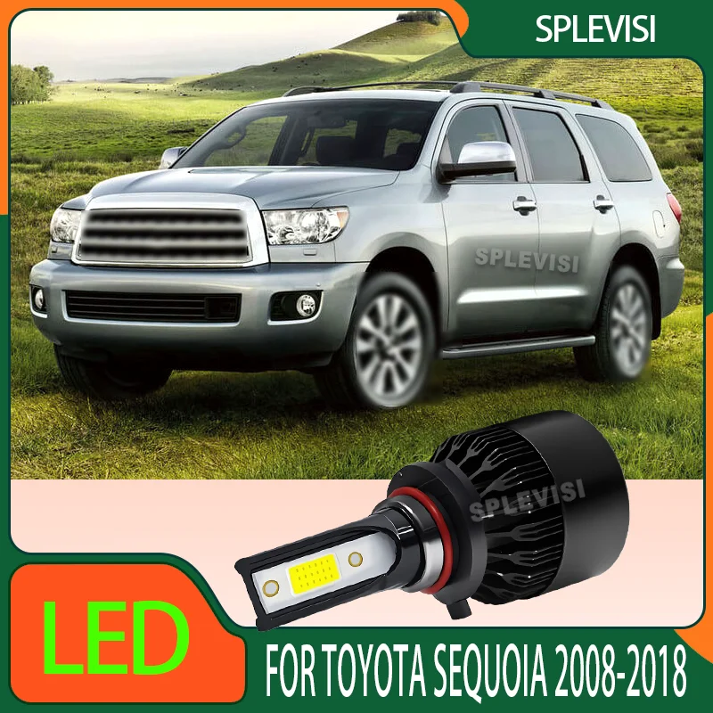 

9005 HB3 LED Bulb 12000LM Per Set Hi Beam Car Headlight Bulbs For Toyota Sequoia 2008 2009 2010 2011 2012 2013 2014 2015-2018