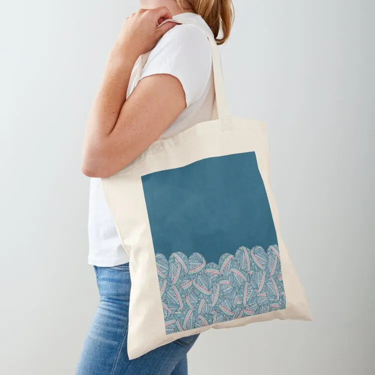 

Piles of Pretty Teal Yarn Balls for Luscious Leggings Collection by Kristin Omdahl Tote Bag shoping bag shopper bag women